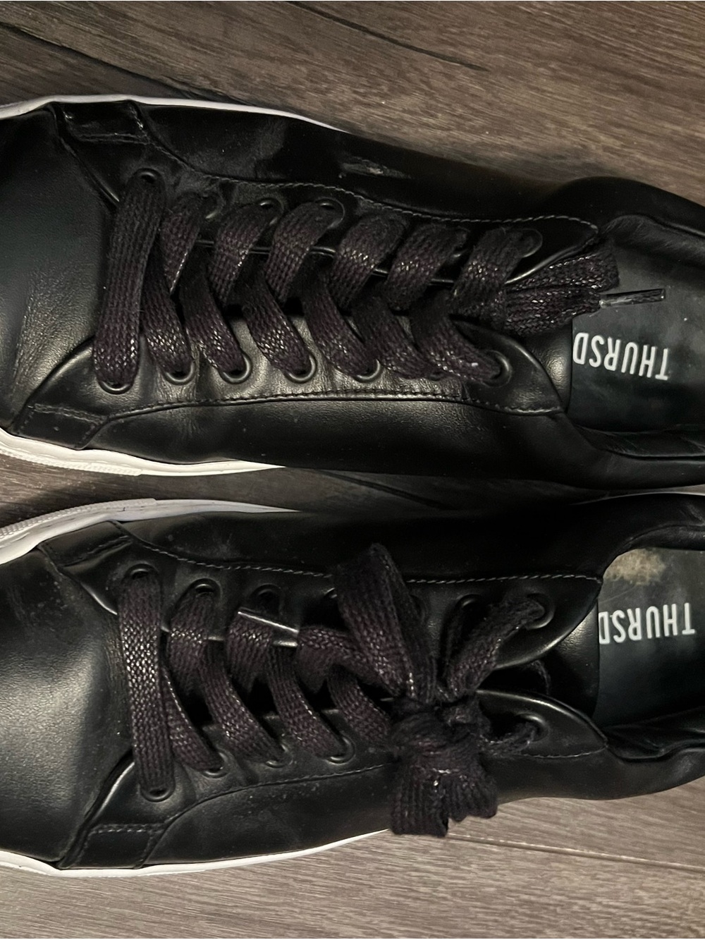 Thursday Boot Company Black Low-Top Leather Sneakers